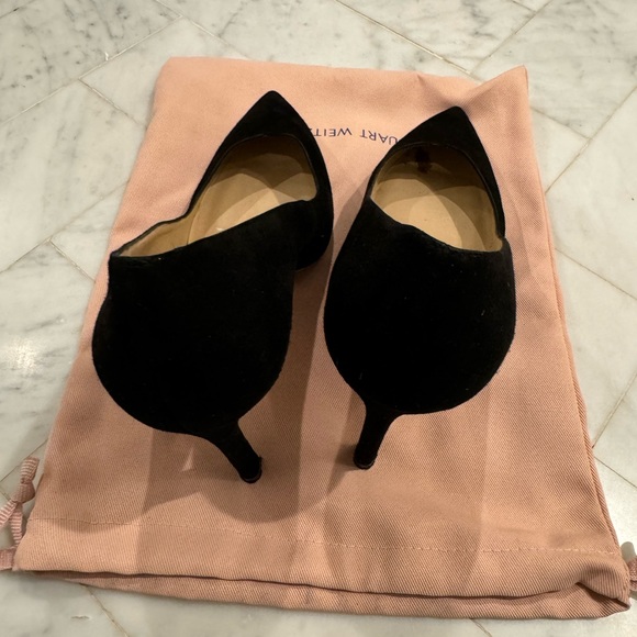 Stuart Weitzman size 40 suede black pumps - Picture 3 of 5